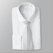 Cravate Rayé de pinces argent/gris (Attaché)