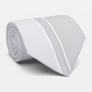 Cravate Rayé de pinstripes argent/gris