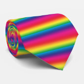 Cravate rayée arc-en-ciel (Roulé)