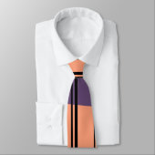 Cravate rayée Brown noir et sable (Attaché)