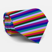 Cravate rayée colorée (Roulé)