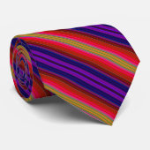 Cravate rayée colorée (Roulé)