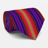 Cravate rayée colorée (Roulé)