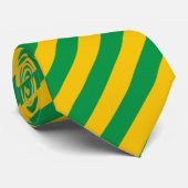 Cravate rayée jaune et vert (Roulé)