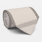 Cravate rayée motif rétro (Roulé)