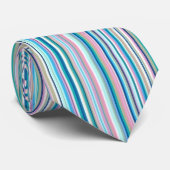 Cravate rayée multicolore (Roulé)