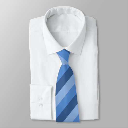 Cravate rayée Trois-Bleue (Attaché)