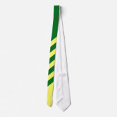 Cravate rayée verte et jaune (Dos)