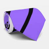 Cravate rayée Violet et Olive (Roulé)