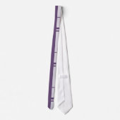 Cravate rayée violette, gris rétro (Dos)