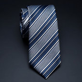 Cravate Rayo bleu et blanc classique 