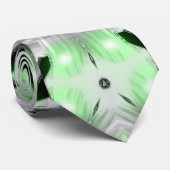 Cravate Rayon gamma vert (Roulé)