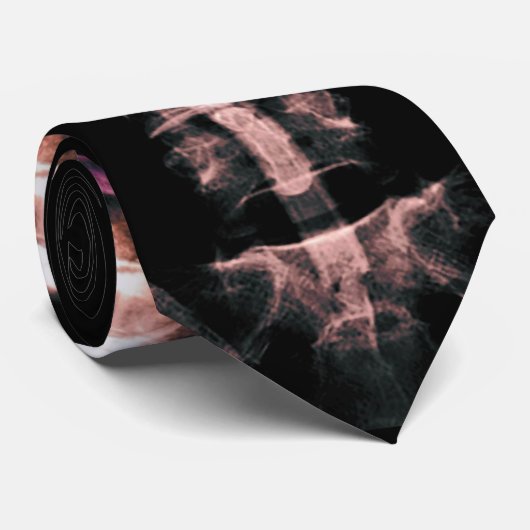 Cravate Rayon X Skeleton Ribs & Spine (Roulé)
