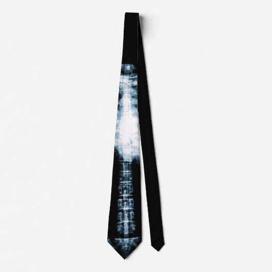 Cravate Rayon X Skeleton Ribs & Spine (Devant)