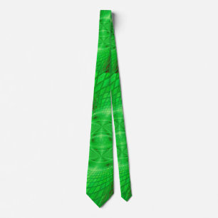 Cravate rayonnement vert au néon
