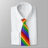 Cravate Rayure arc-en-ciel diagonale (Attaché)