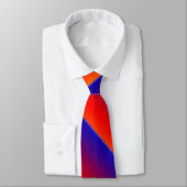 Cravate Rayure arc-en-ciel vif, Rouge Jaune Bleu Violet (Attaché)