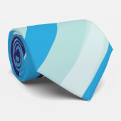 Cravate Rayure Bleue Abstraite (Roulé)