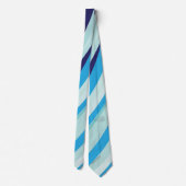 Cravate Rayure Bleue Abstraite (Dos)