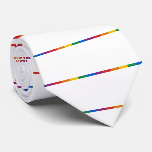 Cravate Rayure de gay pride (Roulé)