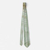 Cravate Rayure de script floral vintage (Dos)