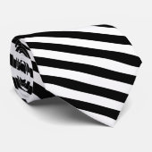 Cravate Rayure diagonale noire (Roulé)