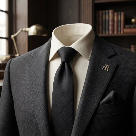 Cravate Rayure d'ombre noir sur noir