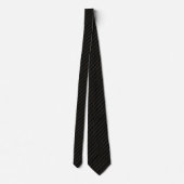 Cravate Rayure fine noire et or classique (Dos)