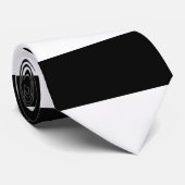 Cravate Rayure noire et blanche (Roulé)