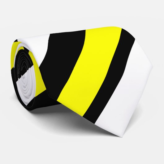 Cravate Rayure régimentaire faite sur commande blanche et (Roulé)