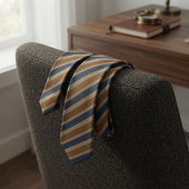 Cravate Rayure Répétitive Navy Camel Côtière