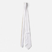 Cravate Rayure verticale blanche sur kaki (Dos)