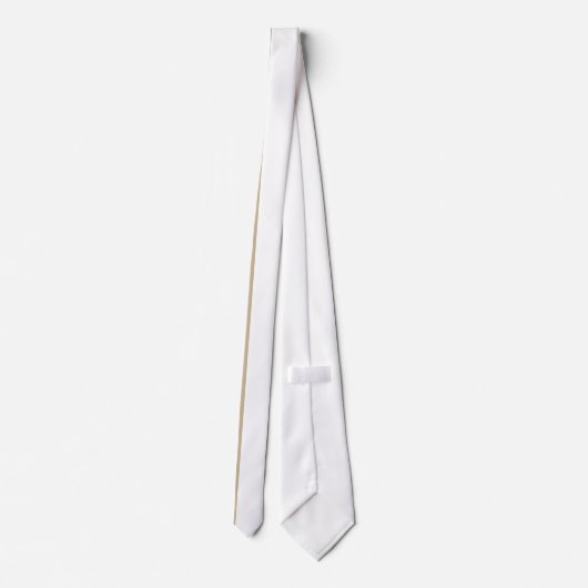 Cravate Rayure verticale blanche sur kaki (Dos)