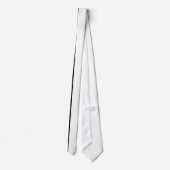 Cravate Rayure verticale blanche sur le noir (Dos)