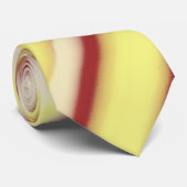 Cravate Rayures Abstraites Brun Beige (Roulé)