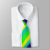 Cravate Rayures Abstraites de la Monnaie de chaux (Attaché)