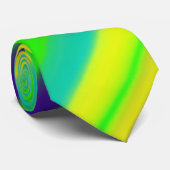 Cravate Rayures Abstraites de la Monnaie de chaux (Roulé)