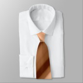 Cravate Rayures Abstraites Marron (Attaché)