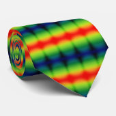 Cravate Rayures arc-en-ciel (Roulé)