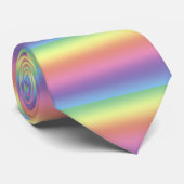 Cravate - Rayures arc-en-ciel (Roulé)