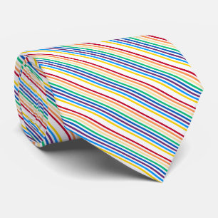 Cravate Rayures Arc-en-ciel