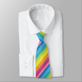 Cravate Rayures arc-en-ciel (Attaché)