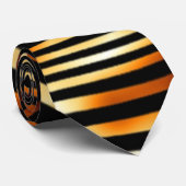 Cravate Rayures ardentes de tigre (Roulé)