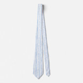 Cravate Rayures Blanches Bleues Chic (Devant)