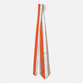 Cravate Rayures blanches grises orange (Dos)