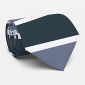 Cravate Rayures bleu marine et violet (Roulé)