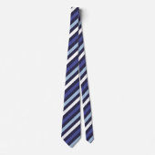 Cravate Rayures bleu marine Moderne Classique Mariage Affa (Devant)
