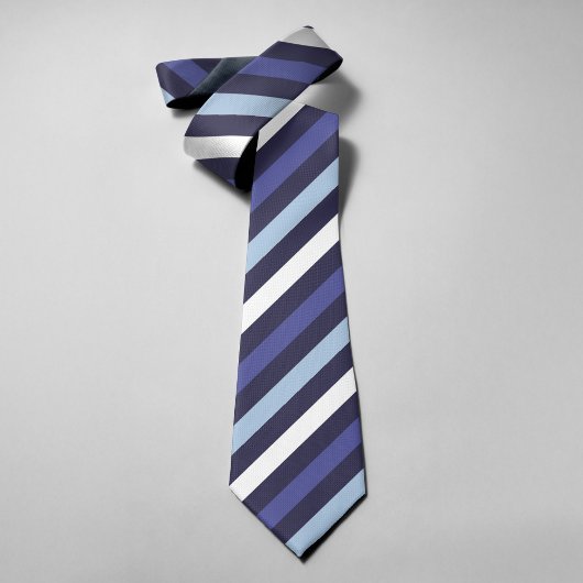 Cravate Rayures bleu marine Moderne Classique Mariage Affa