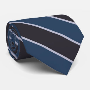 Cravate Rayures bleu verdâtre et lavande foncé