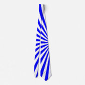 Cravate rayures bleues blanches (Dos)